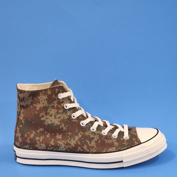 Converse Chuck 70 Hi Pixelated Camo Canvas Unisex Sneakers 170380C NWT - Picture 2 of 6